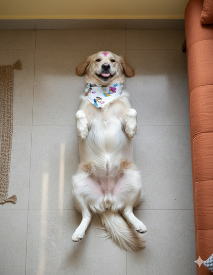 Organic Cotton 'Holi Hai' Scarf for Pets