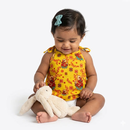 Organic Cotton Set of 3 Printed Unisex Jhablas- Divine Set