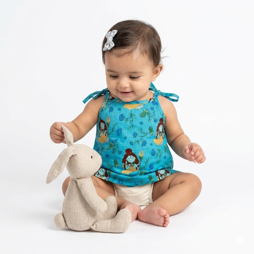 Organic Cotton Set of 3 Printed Unisex Jhablas- Divine Set