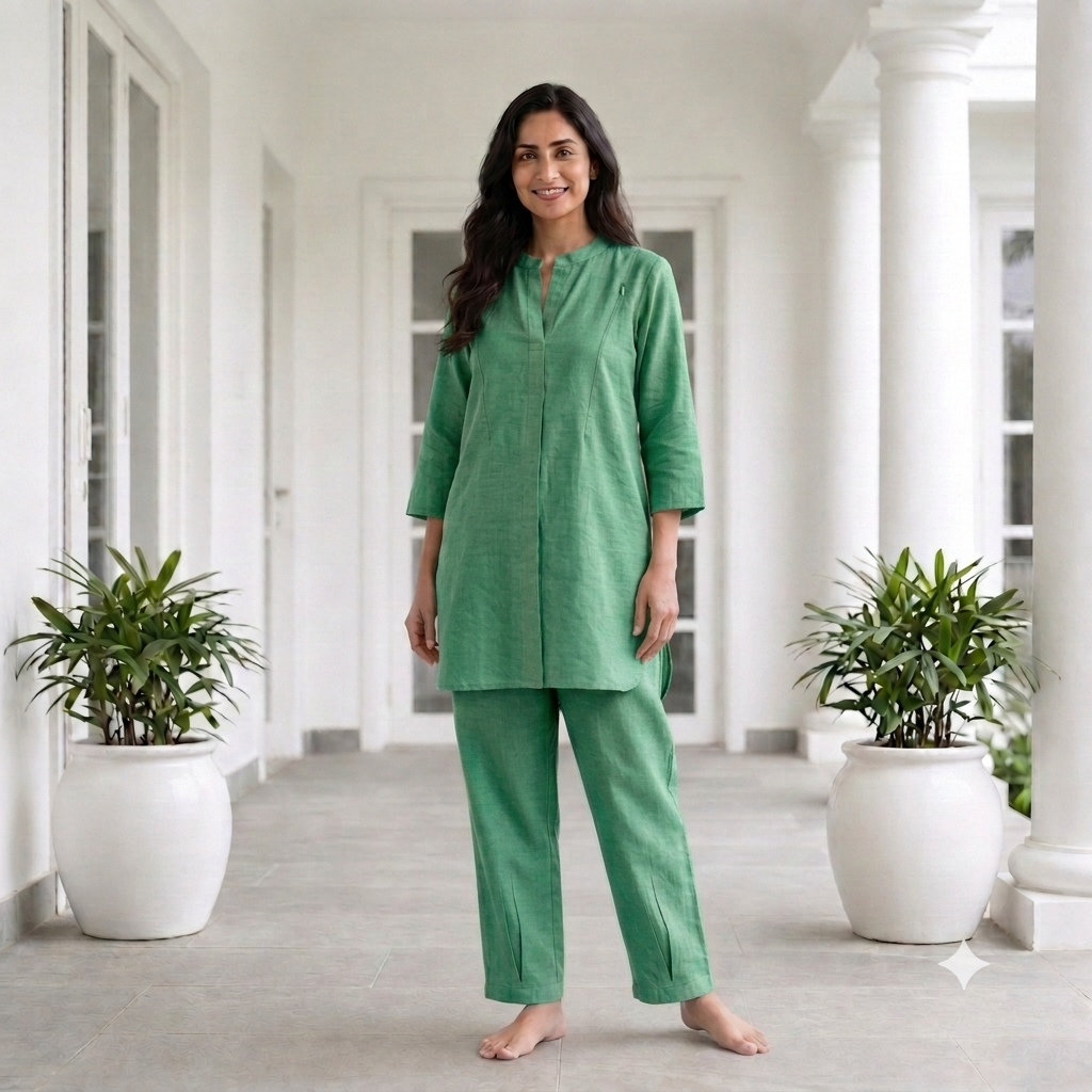 'Nurture' Green Co-Ord Set- Maternity and Nursing Essentials