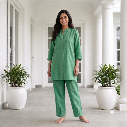 'Nurture' Green Co-Ord Set- Maternity and Nursing Essentials