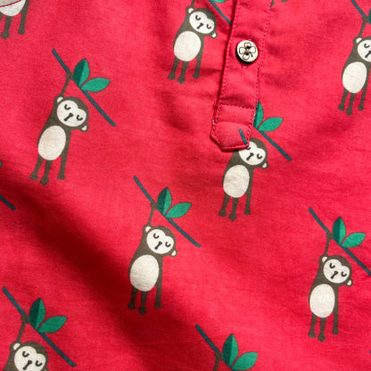 Organic Cotton Monkey Kurta for Girls