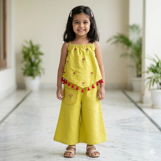 Organic Cotton Floral Sunshine Co-ord Set