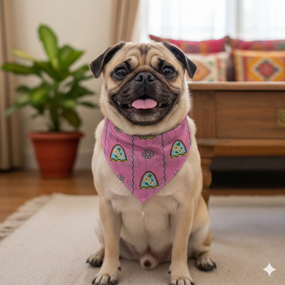 Organic Cotton 'Nani ke Ghar ka Champa' Scarf for Pets