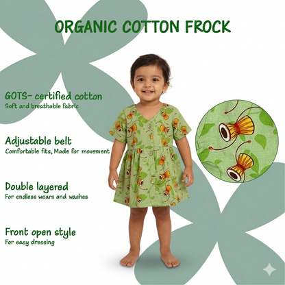 Organic Cotton Frock| Infants and Toddlers| Damru