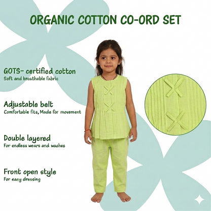 Organic Cotton 'Happiness' Coord Green