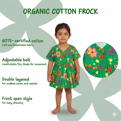 Organic Cotton Frock| Infants and Toddlers| Spring Floral