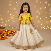 Chanderi 'Goddess Lakshmi' Lehenga Choli