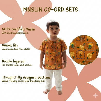 Marigold Orange Unisex Co-ord set