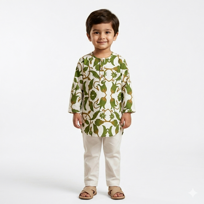 Organic Cotton Unisex 'Bahut Khoob' Kurta Set