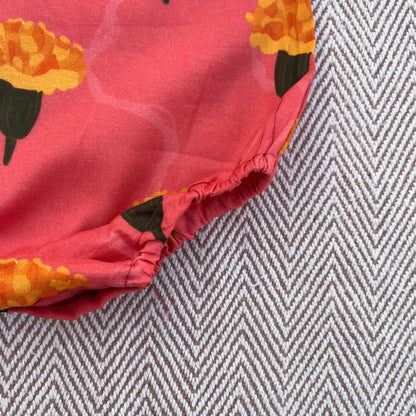 Organic Cotton Marigold Pink Onesie