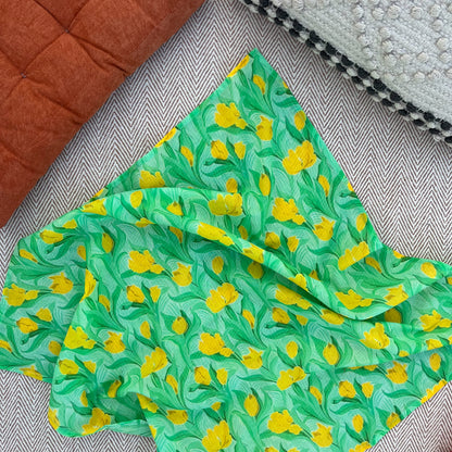 Organic Cotton Tulip print Scarf for Pets