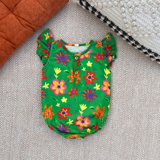 Organic Cotton Spring Floral Onesie