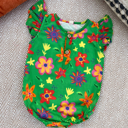 Organic Cotton Spring Floral Onesie