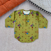 Organic Cotton Unisex 'Gudi Padwa/ Ugadi' Kurta- Green