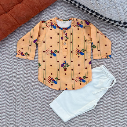 Organic Cotton Unisex 'Gudi Padwa/ Ugadi' Kurta Set