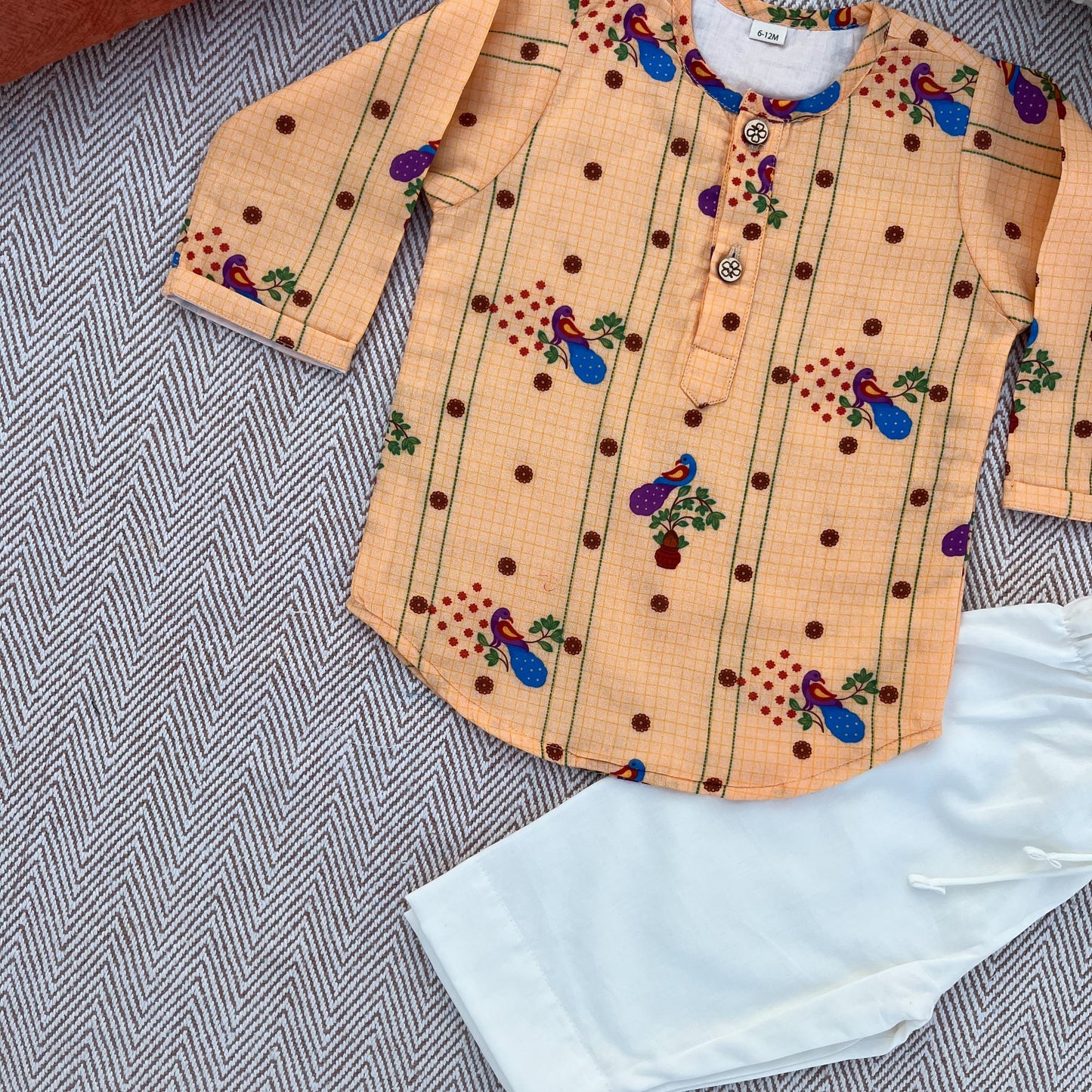 Organic Cotton Unisex 'Gudi Padwa/ Ugadi' Kurta Set