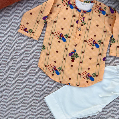 Organic Cotton Unisex 'Gudi Padwa/ Ugadi' Kurta Set