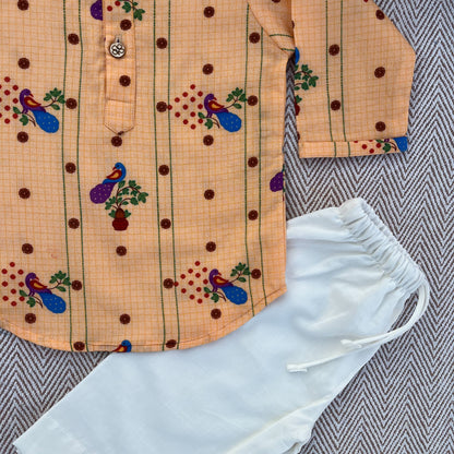 Organic Cotton Unisex 'Gudi Padwa/ Ugadi' Kurta Set