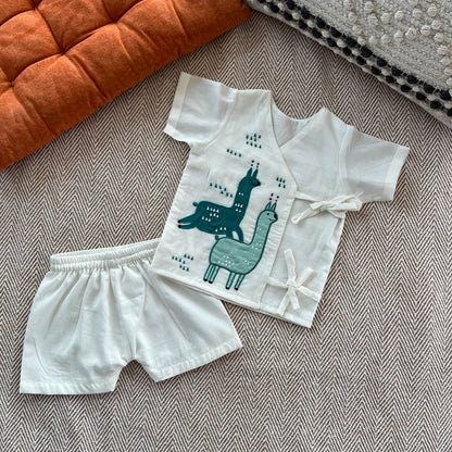 Alpacas Voile Jhabla Set