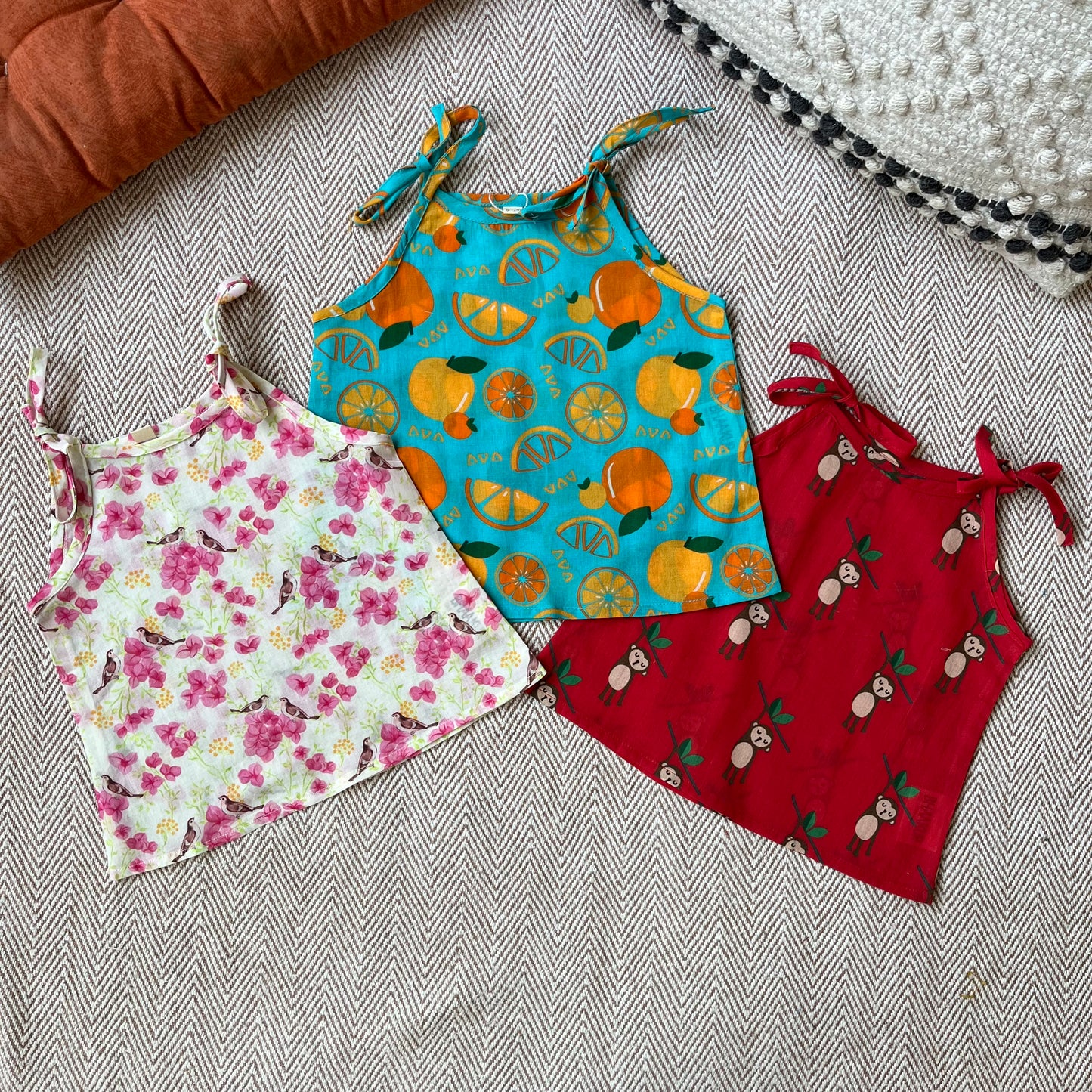 Organic Cotton Set of 3 Printed Unisex Jhablas