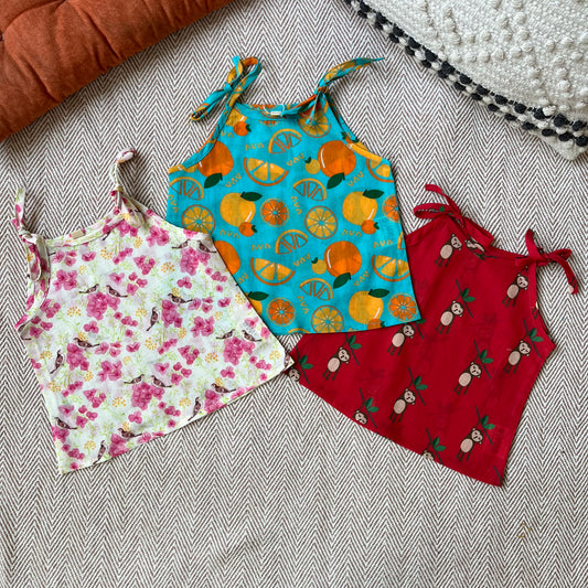 Organic Cotton Set of 3 Printed Unisex Jhablas