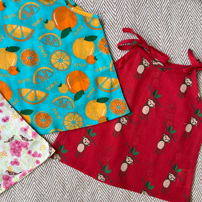 Organic Cotton Set of 3 Printed Unisex Jhablas