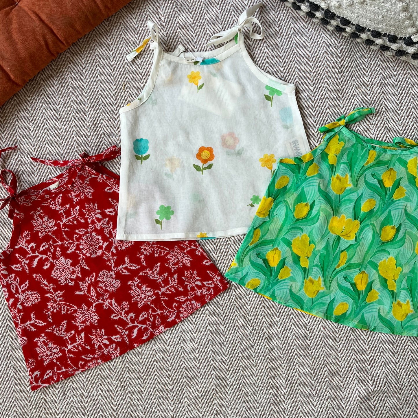 Organic Cotton Set of 3 Printed Unisex Jhablas