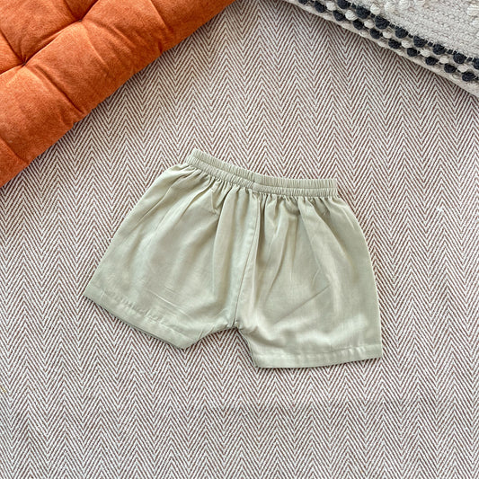 Organic Cotton Green Shorts