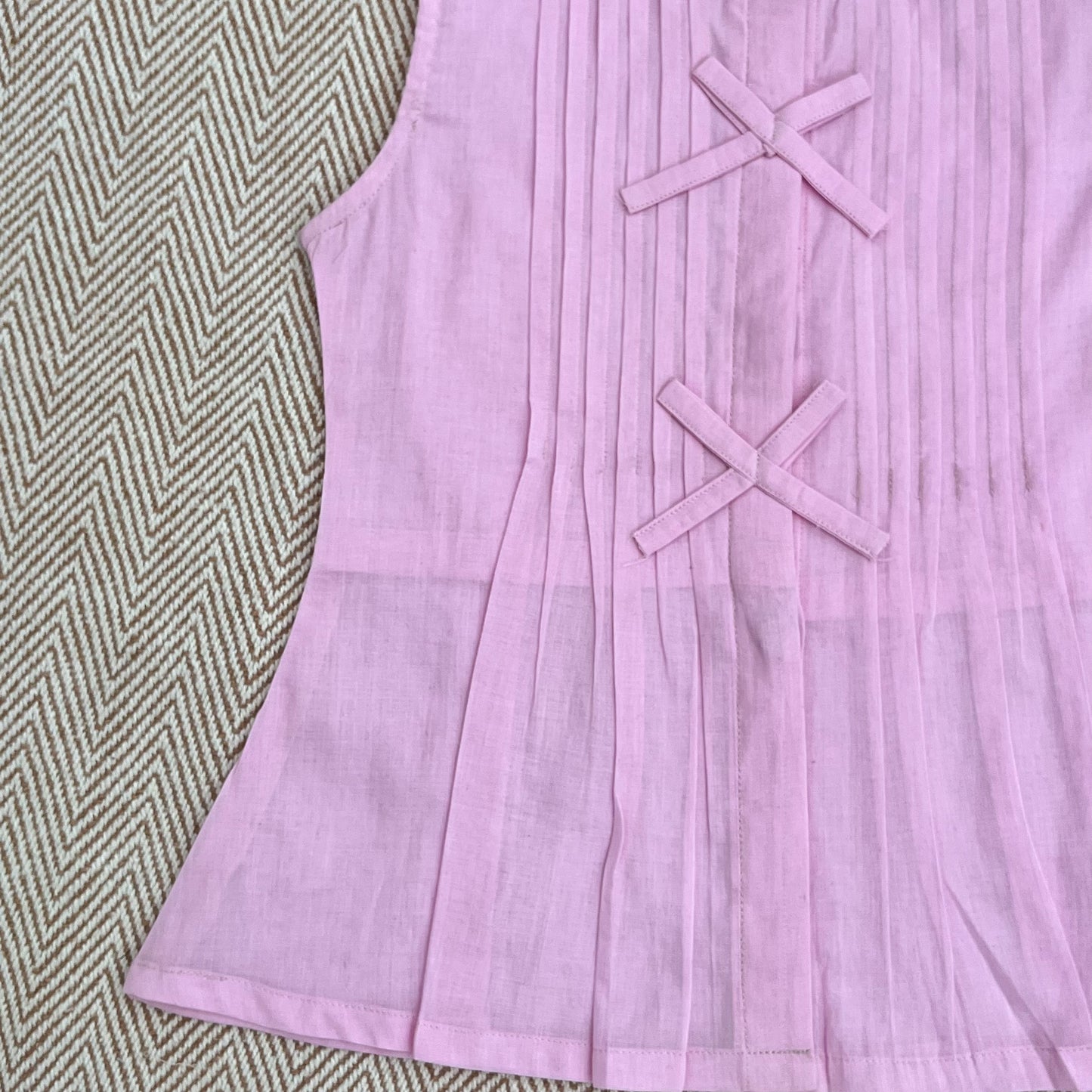 Organic Cotton Pleated Coord Lavender