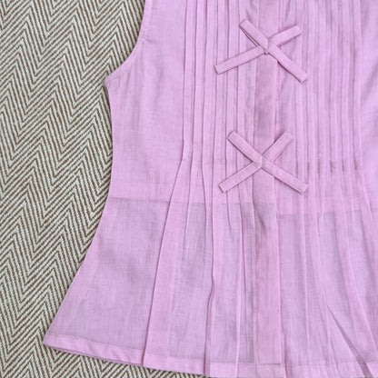 Organic Cotton Pleated Coord Lavender