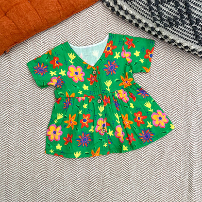 Organic Cotton Frock| Infants and Toddlers| Spring Floral