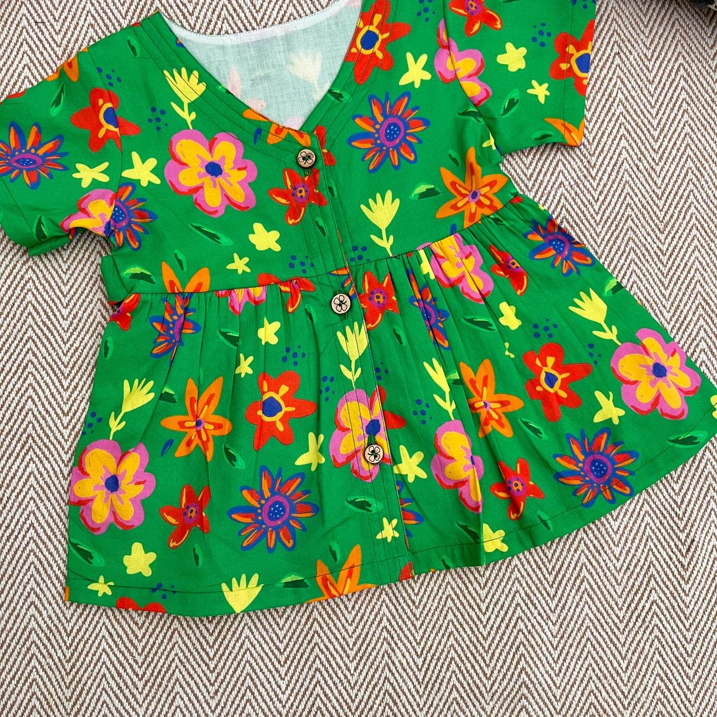 Organic Cotton Frock| Infants and Toddlers| Spring Floral