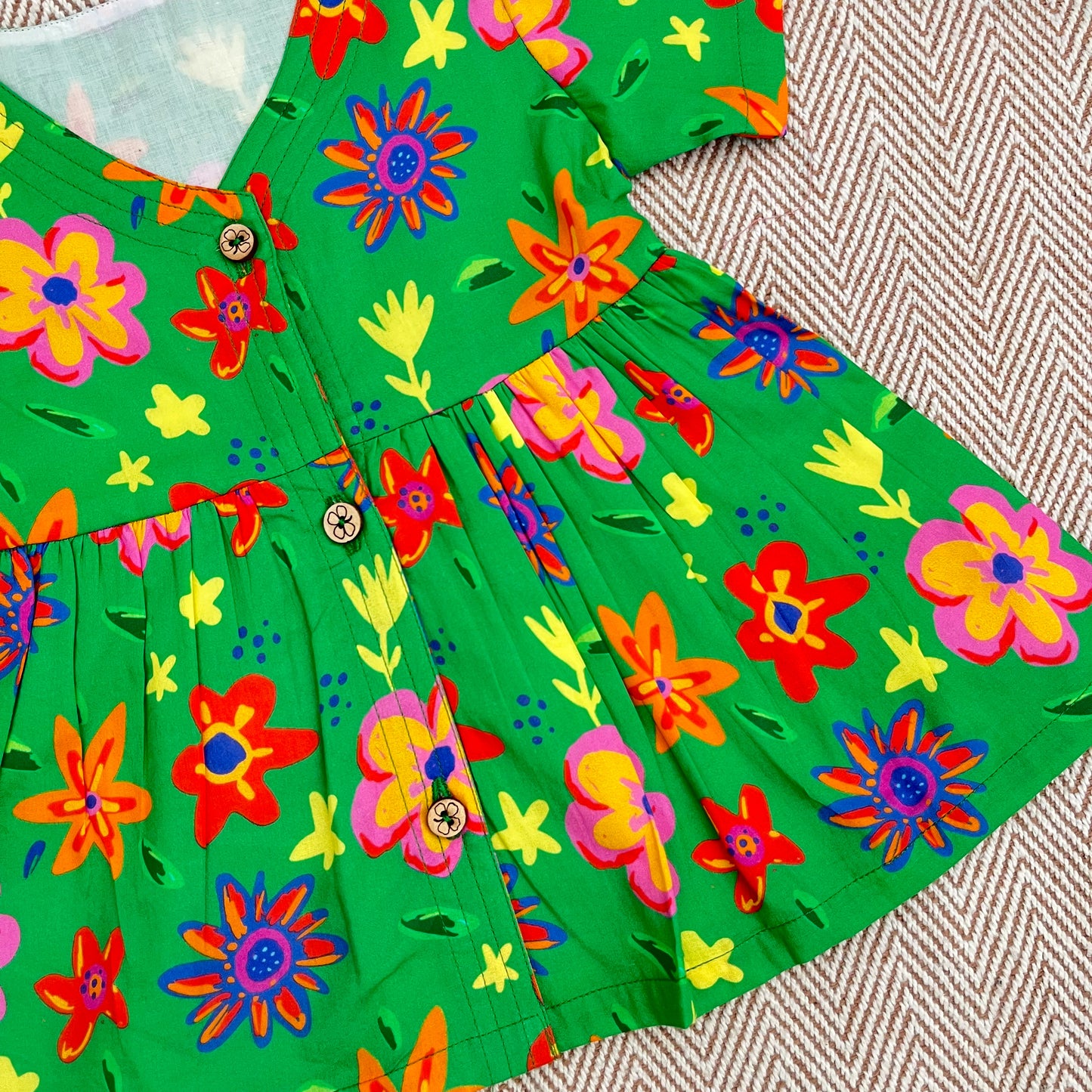 Organic Cotton Frock| Infants and Toddlers| Spring Floral