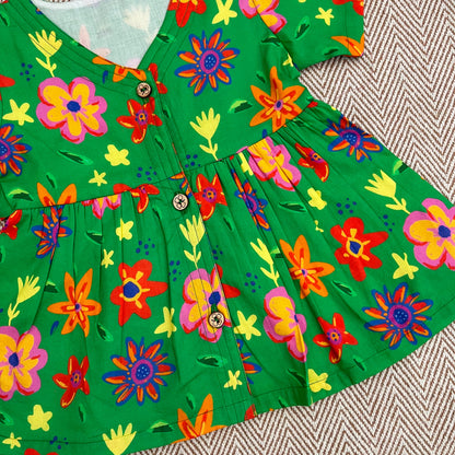 Organic Cotton Frock| Infants and Toddlers| Spring Floral