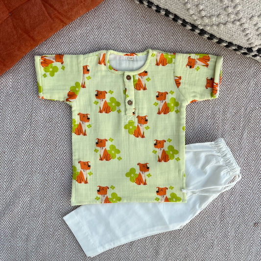 Dogs Print Unisex Co-ord set