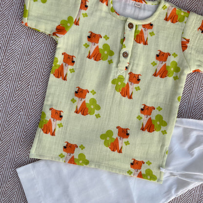 Dogs Print Unisex Co-ord set