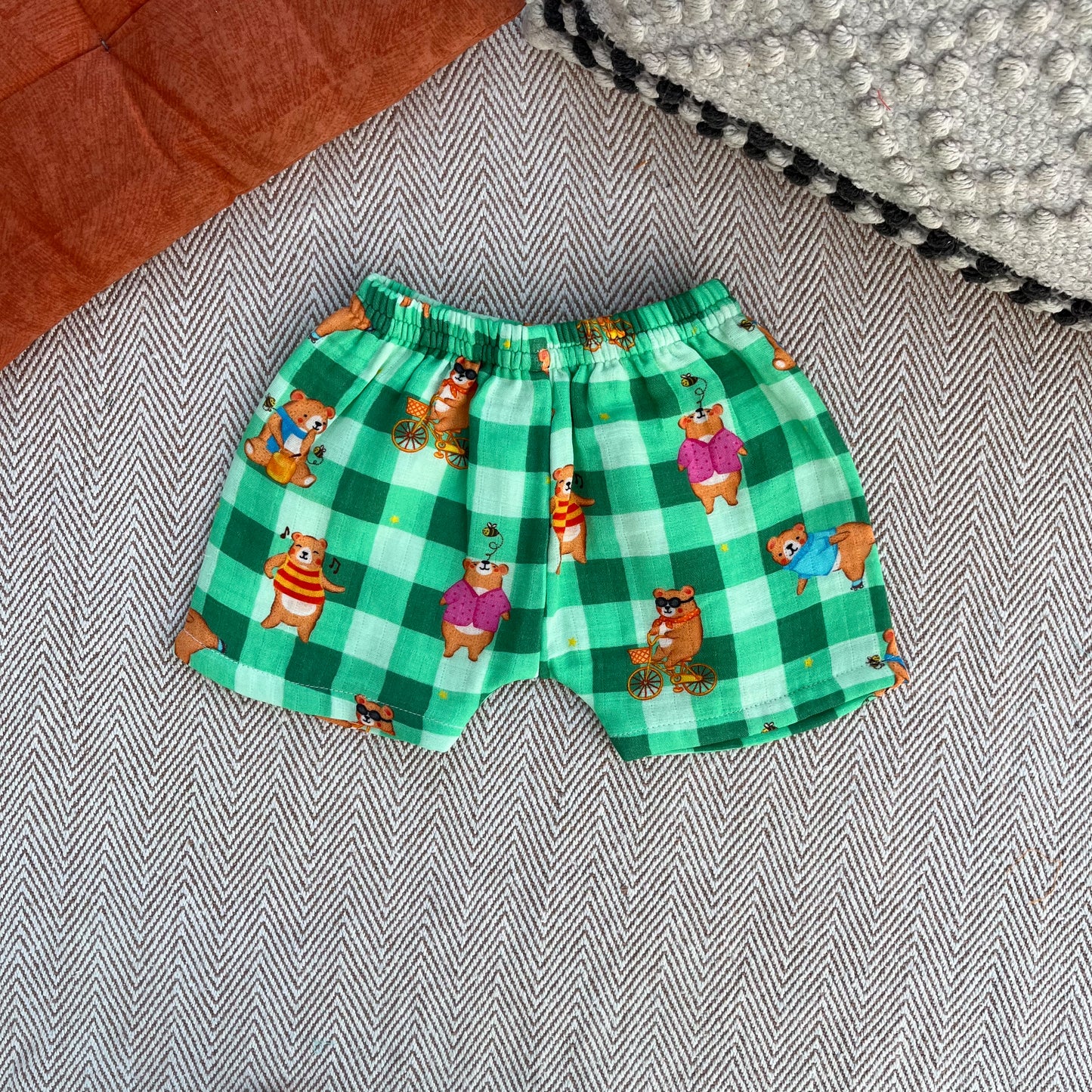 Bear Print Muslin Set