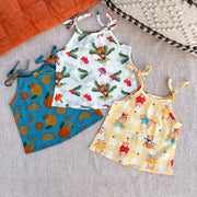 Organic Cotton Set of 3 Printed Unisex Tie-up Jhablas