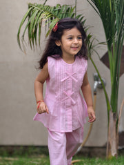 Organic Cotton Pleated Coord Lavender