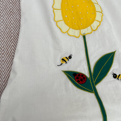 Organic Cotton 'I am a Sunflower' Embroidered Frock