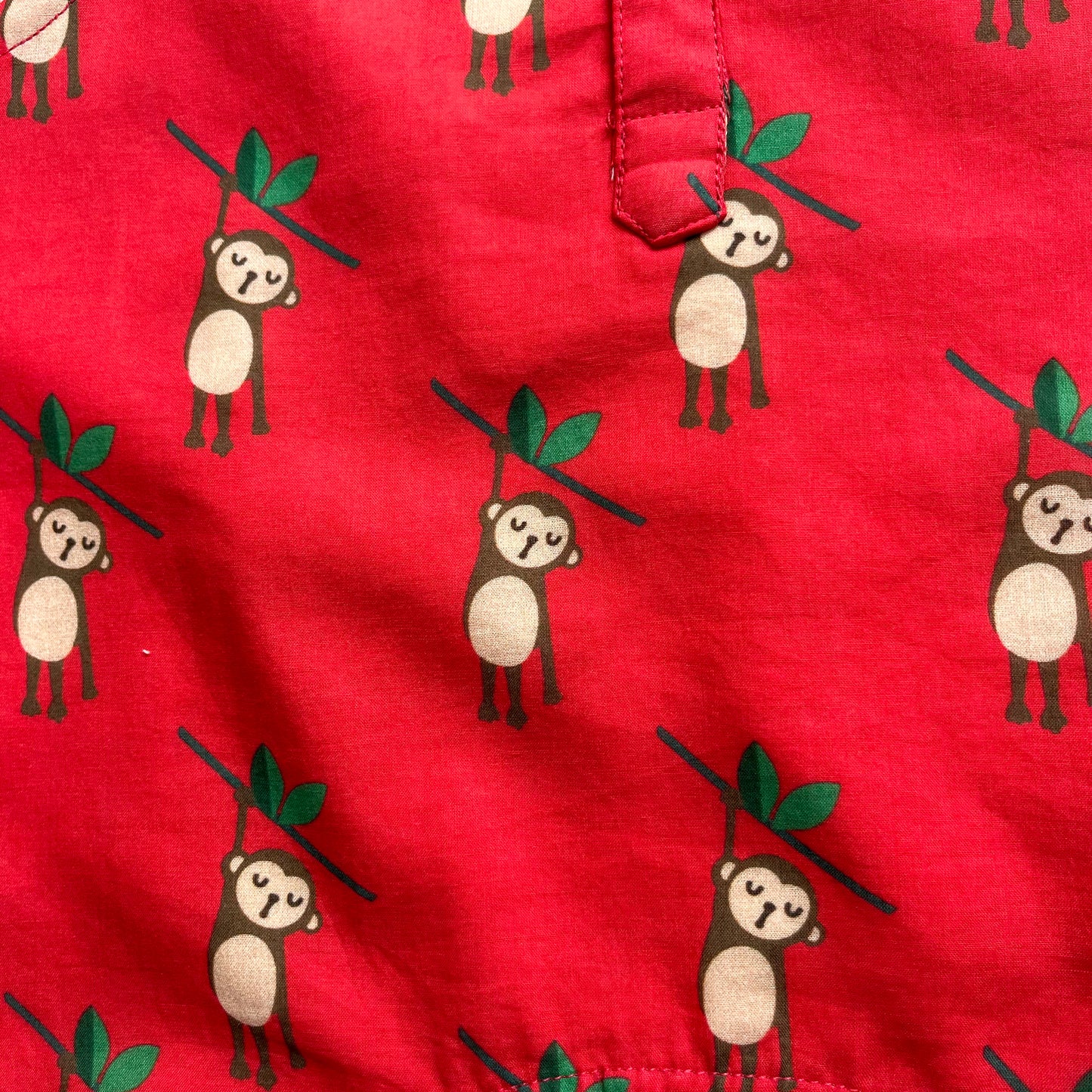 Organic Cotton Monkey Kurta Set for Girls