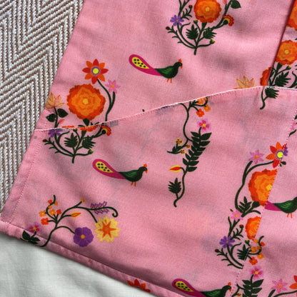 Mul Chanderi 'The Pink City's Peacock' Kurta Set for Boys