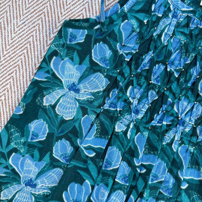 Organic Cotton Green Floral Tie-Up Co-ord Set