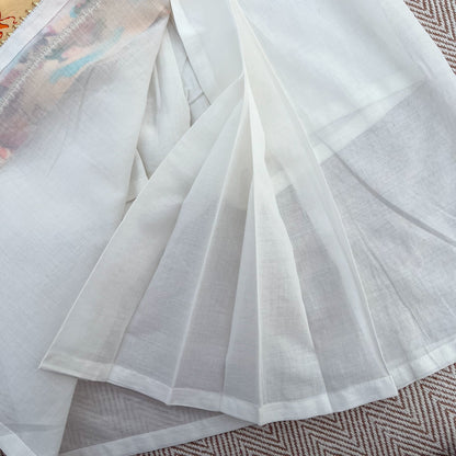 Mul Chanderi "Aaroo, Iro Iro Iro" kurta with Munddu