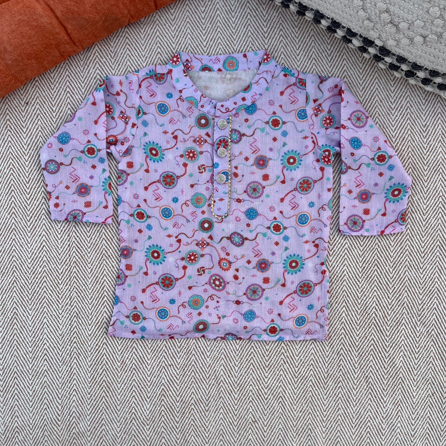 Kota Doriya Rakhi kurta set for Boys
