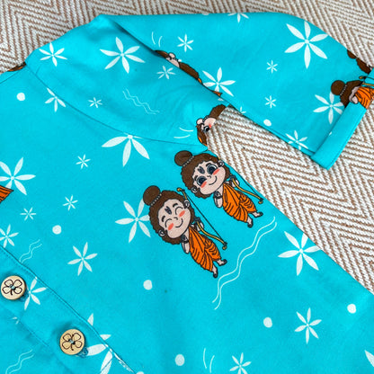Organic Cotton Unisex 'Lord Ram'  Kurta