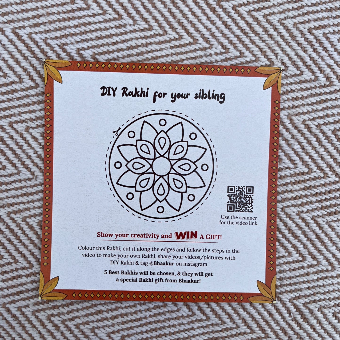 Bhaakur- Pack of 5 Cue Cards- Raksha Bandhan