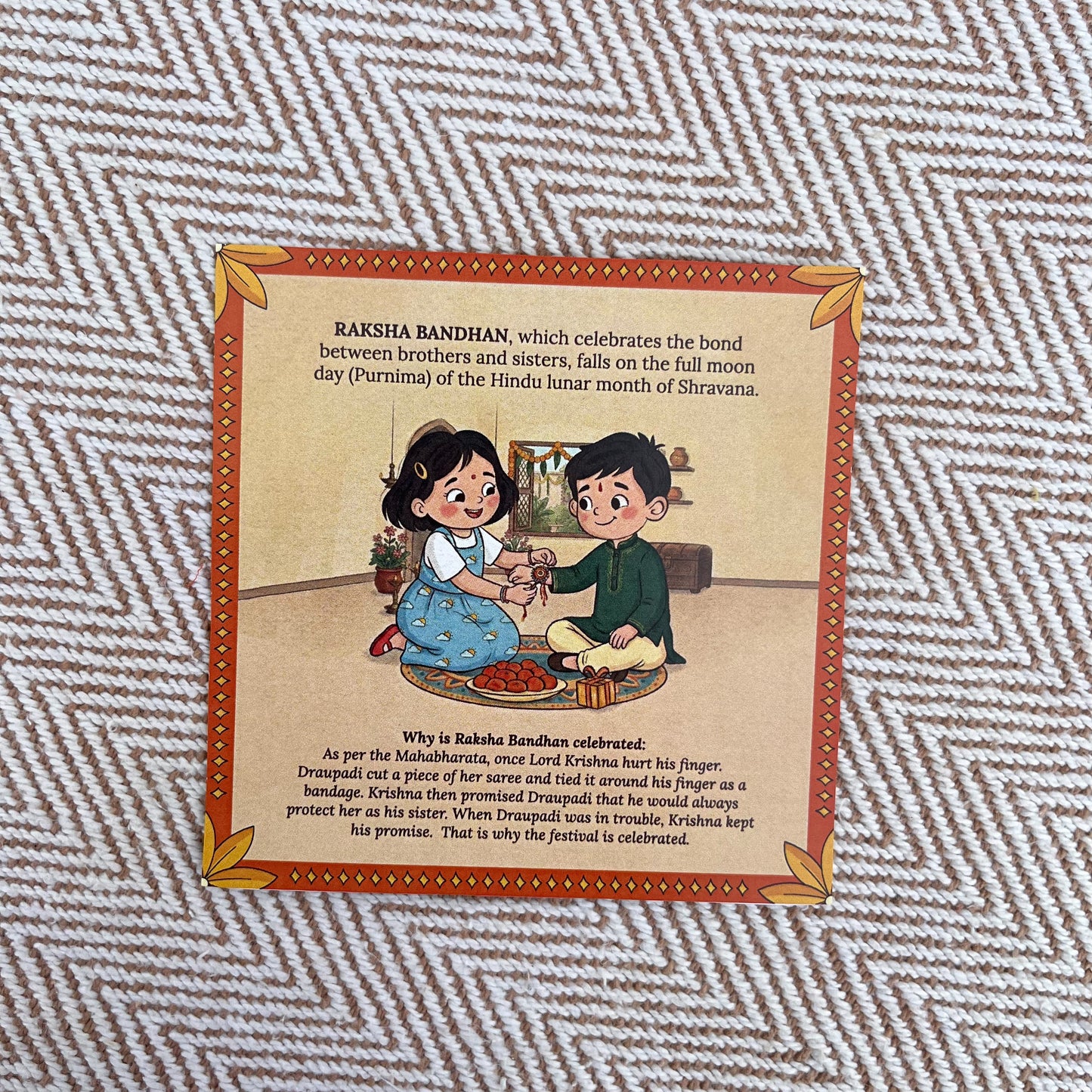 Bhaakur- Pack of 5 Cue Cards- Raksha Bandhan