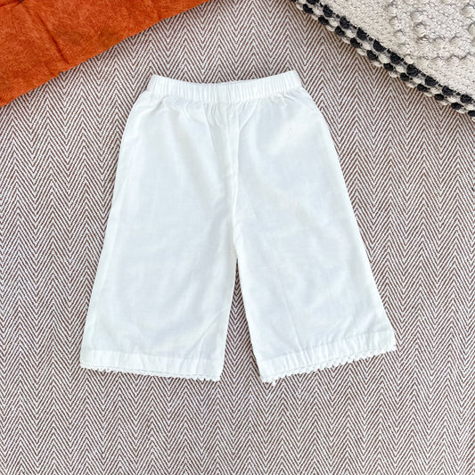 Organic Cotton Pyjama for Girls- White
